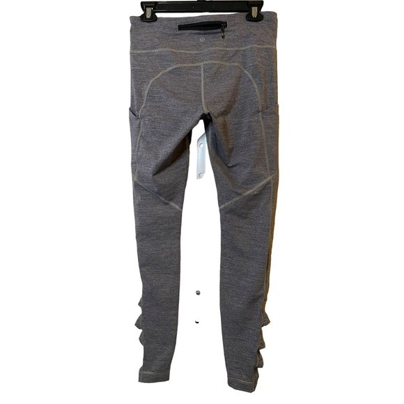 Lululemon Speed Up Tight 28" Inseam Leggings Heathered Black Size 8 - Picture 6 of 7